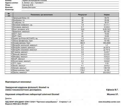 Наши анализы
